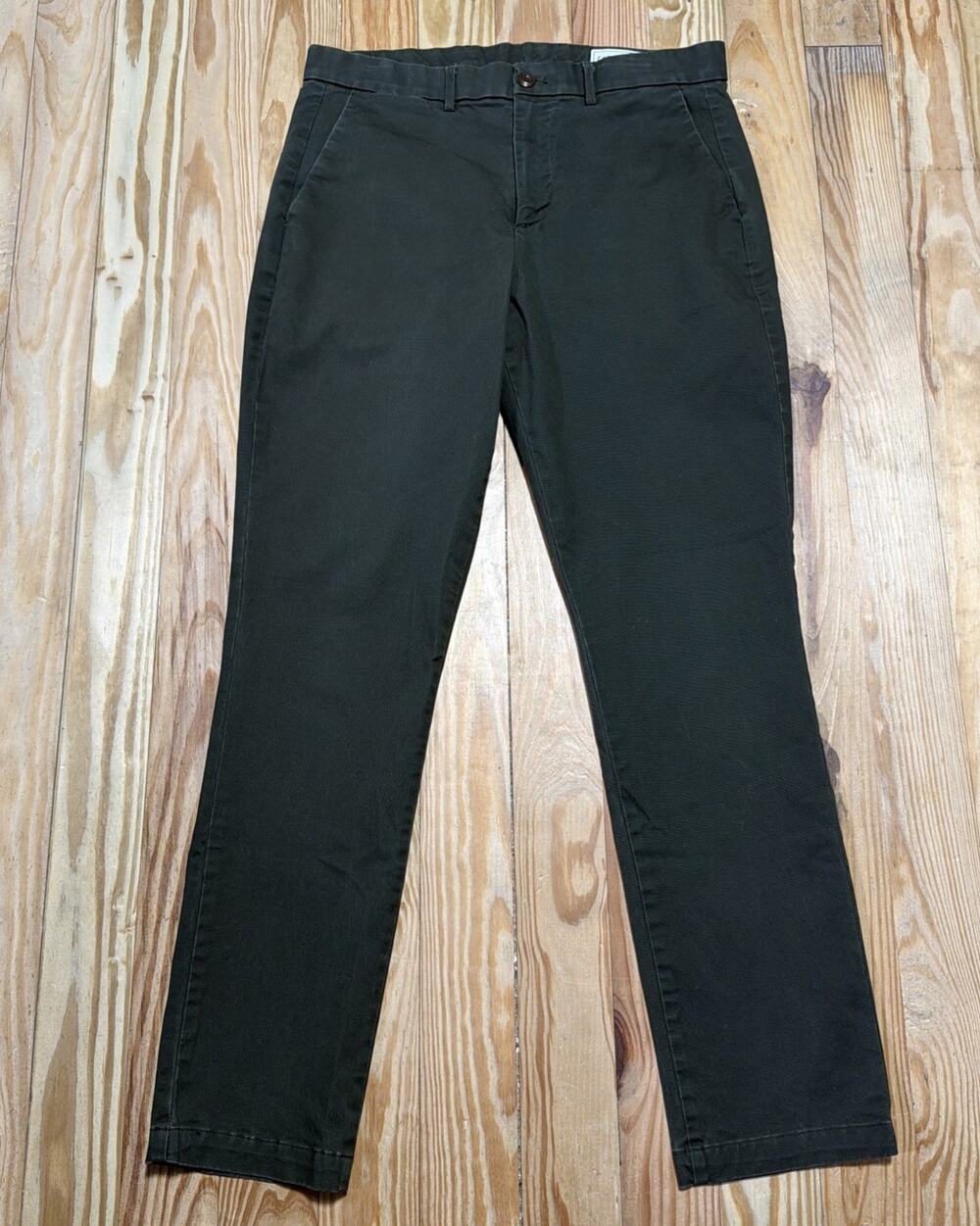 GAP Pants Men’s 32x32 Green Slim Fit Performance Khakis Stretch NWOT Flat Front